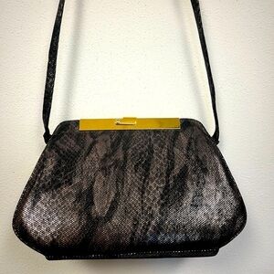 Frenchy of California Elegant Black and Gold Women's Bag